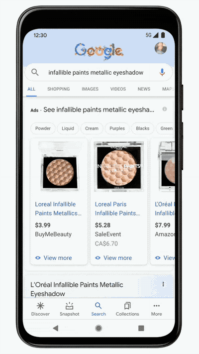 Google AR makeup 1